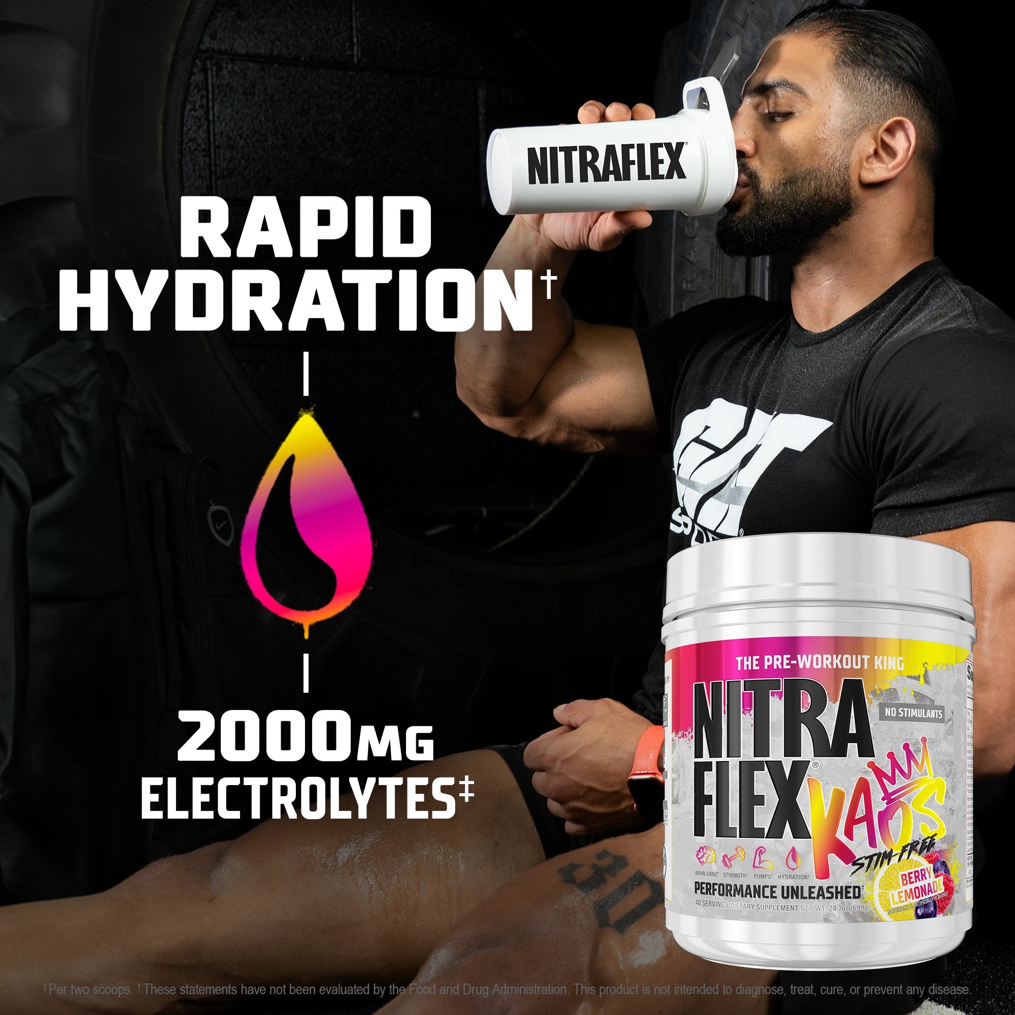 Nitraflex KAOS Stim-Free - Rapid Hydration* 2000MG Electrolytes*