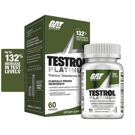 TESTROL PLATINUM, Premium Testosterone Booster - GAT SPORT