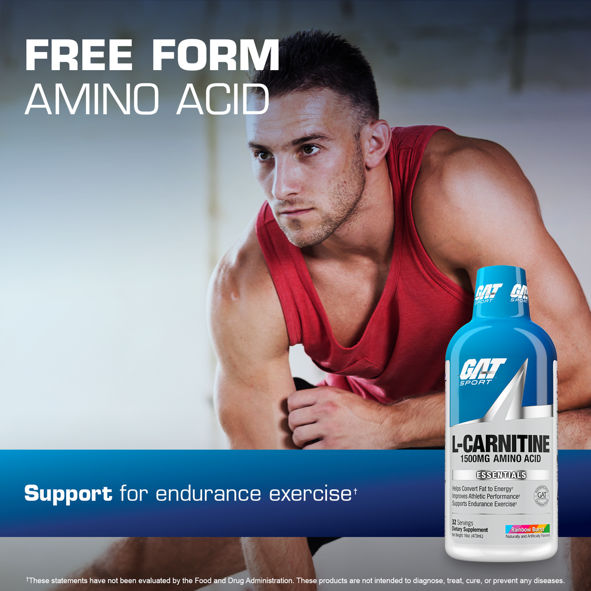 Buy GAT Sport Essentials L-Glutamine Unflavoured (300g) from AED52