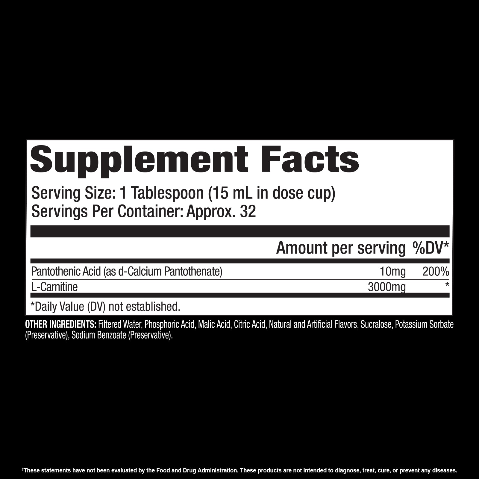 L - CARNITINE LIQUID 3000MG - GAT SPORT