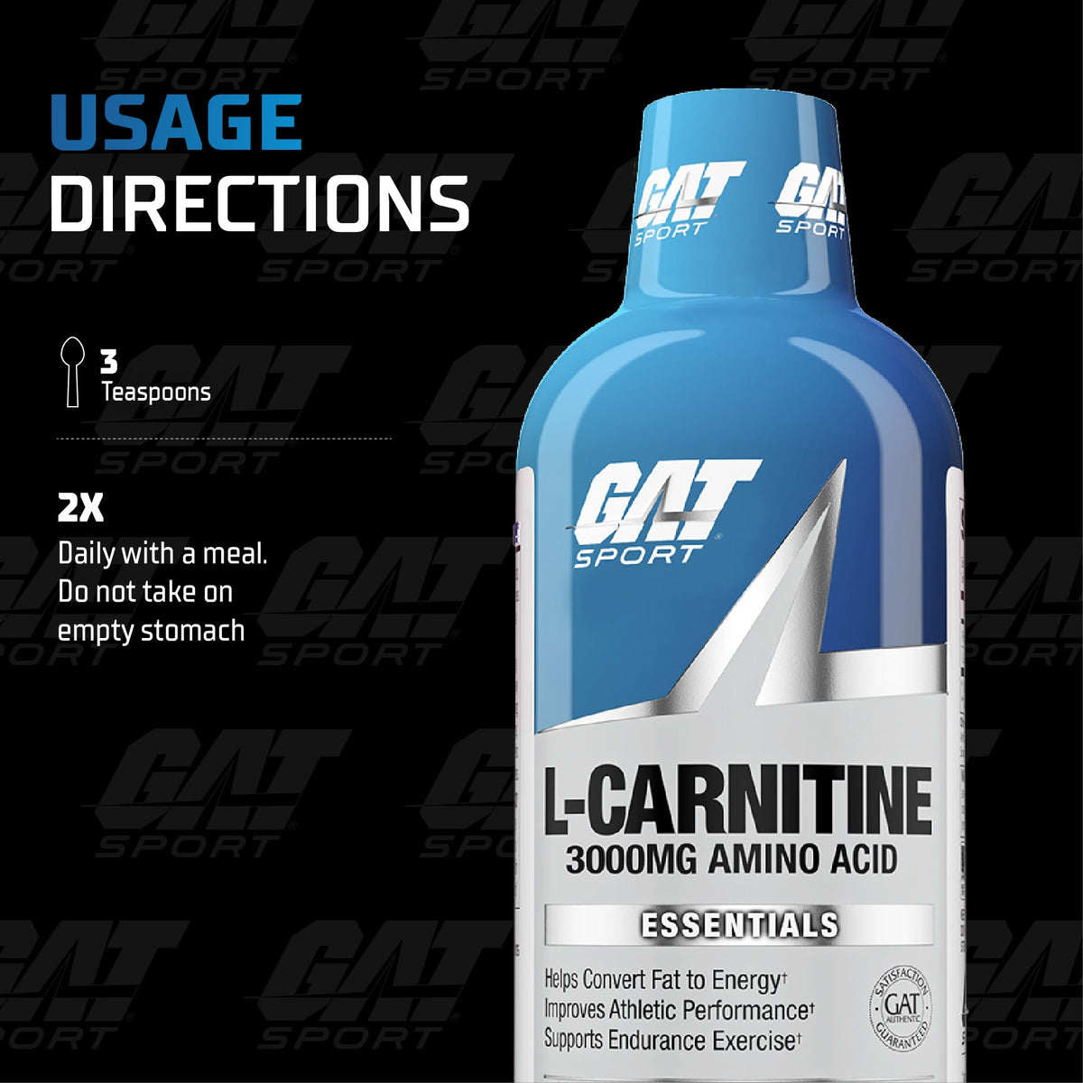 can i take l carnitine 3000 twice a day GAT SPORT L-CARNITINE LIQUID Luxxe White - Frontrow yoh Option:N/A
