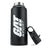32oz Stainless Steel Water Bottle - GAT SPORT- Black - lid off