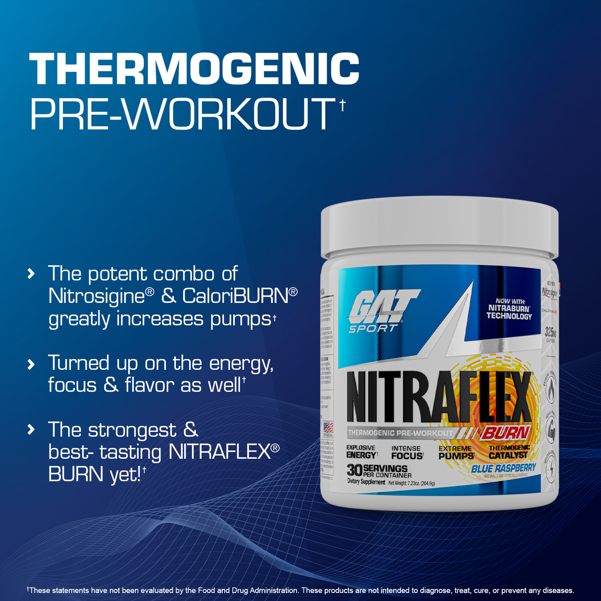 GAT Sport Nitraflex BURN Pre-Workout 30 Servings