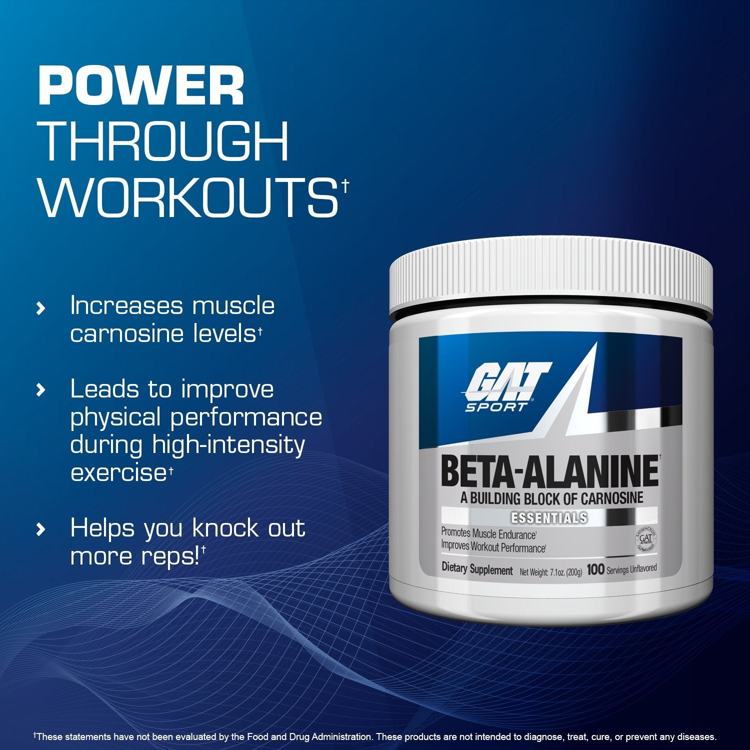 GAT, Beta Alanine, Unflavored GAT, Beta Alanine, Unflavored