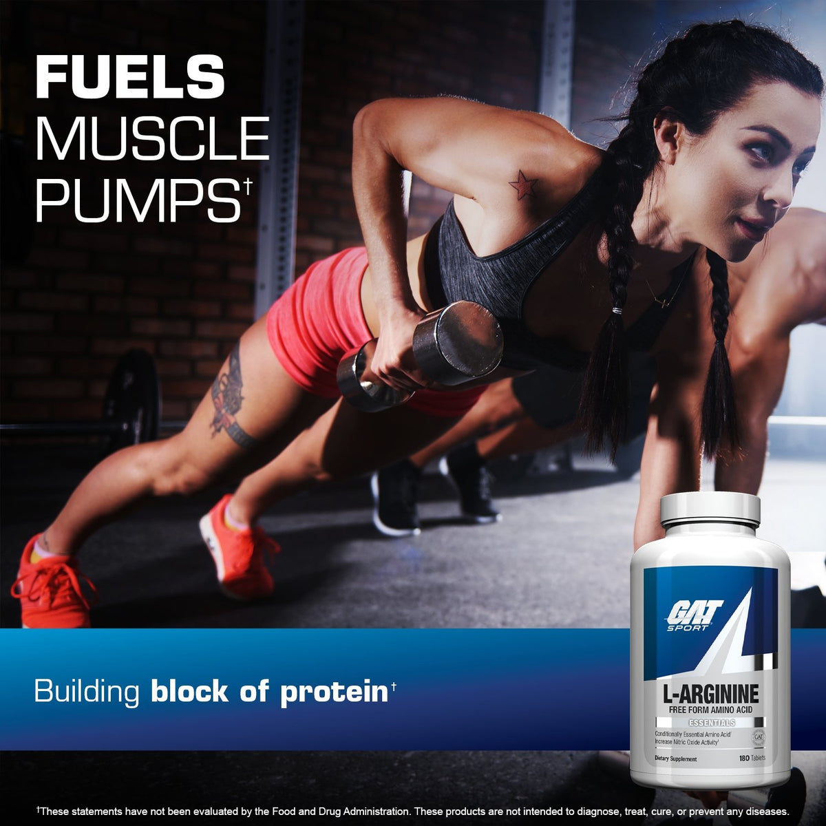 GAT SPORT L-ARGININE - fuels muscle pumps