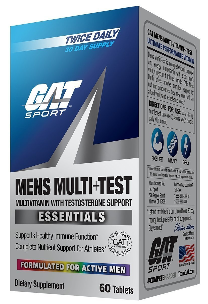 GAT SPORT MENS MULTI+TEST VITAMIN - box