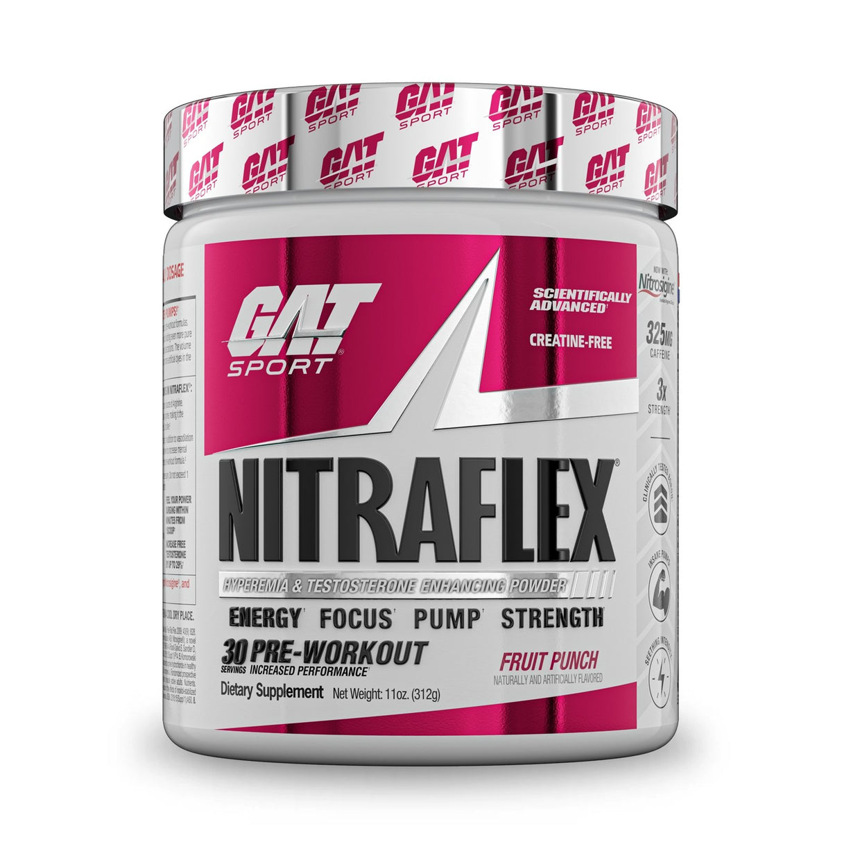 GAT Sport, NITRAFLEX, Strawberry Mango, 10.6 oz (300 g) 