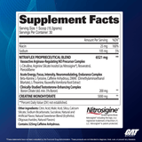 GAT SPORT NITRAFLEX+C - supplement facts