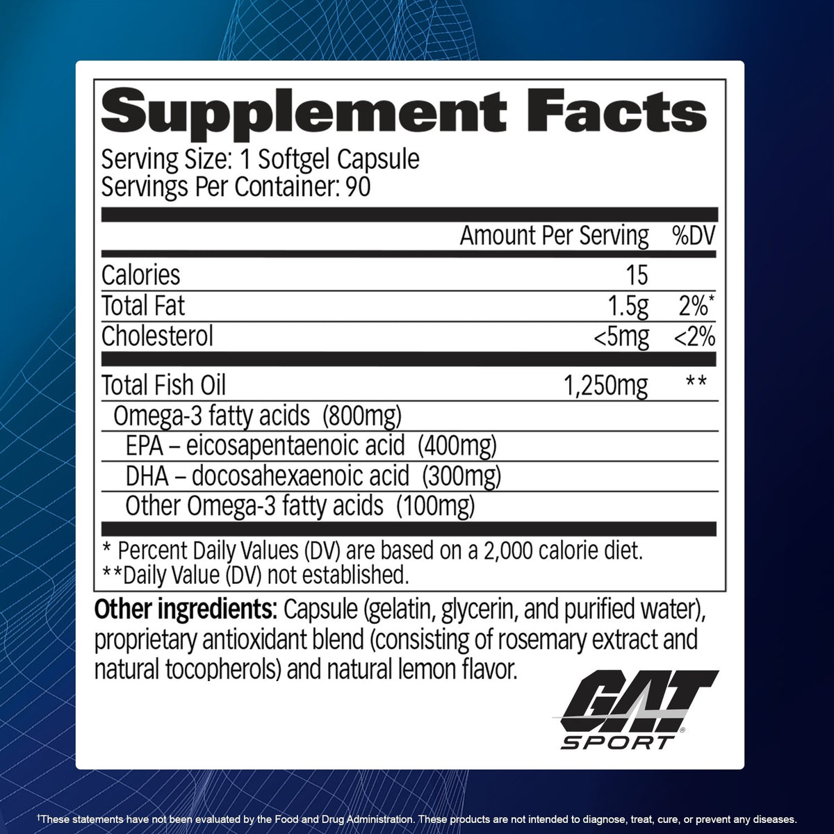 l carnitine and omega 3 dosage GAT SPORT OMEGA-3 KPV/BPC-157 Blend Capsules - Paper Format:Kraft Lined Special supplements
