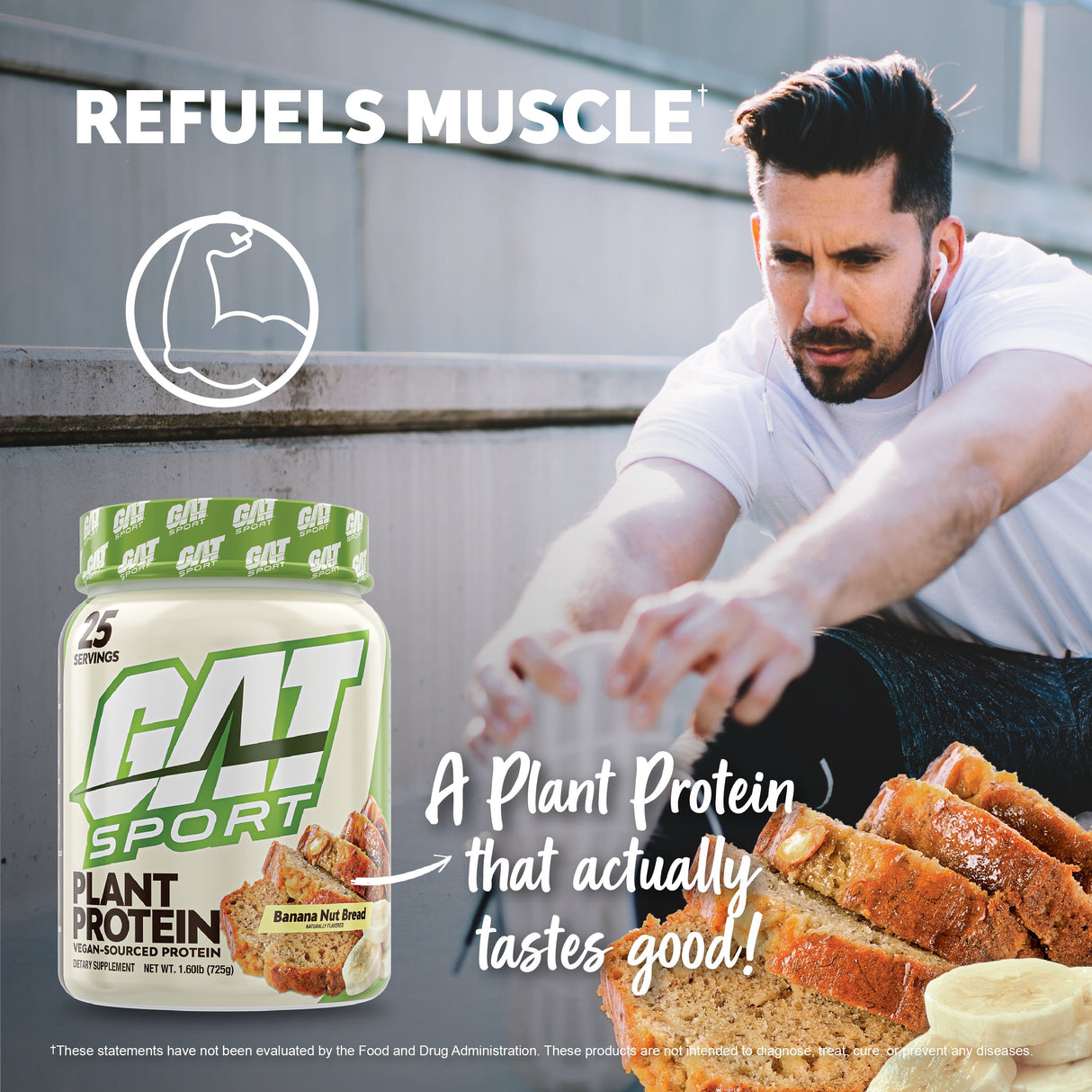GAT SPORT Plant Protein - refuels muscle