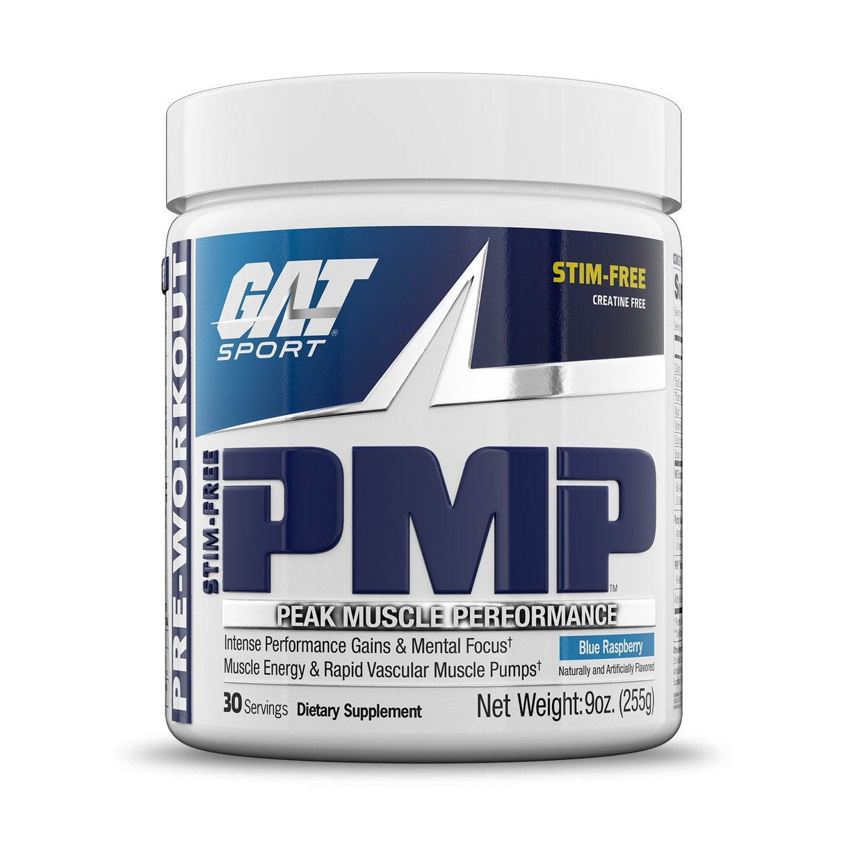 GAT SPORT PMP Pre-Workout - blue raspberry stim-free