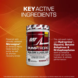 GAT SPORT Pumptropic Stim-Free Pre-Workout - key active ingredients