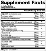 GAT SPORT Testrol Original - supplement facts