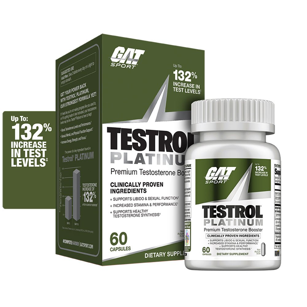 TESTROL PLATINUM <br>Premium Testosterone Booster - GAT SPORT
