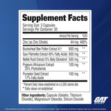 GAT SPORT Testrol Prostate - supplement facts