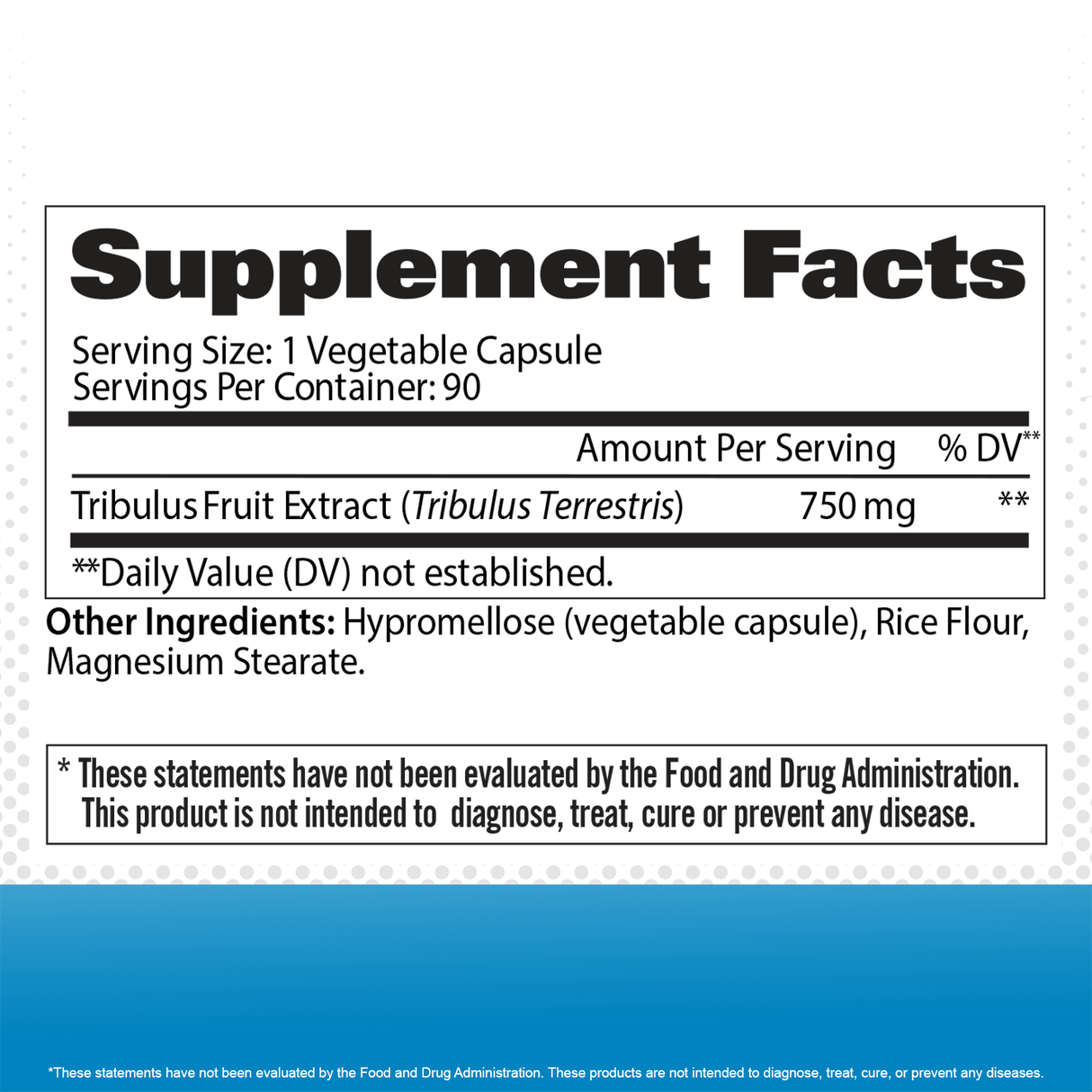 GAT SPORT TRIBULUS - supplement facts
